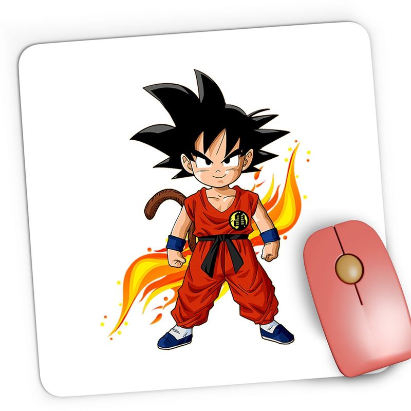 PC, gaming si accesorii - Periferice PC - Mousepad - Mousepad Gaming Dragobete Dragon Ball Z Son Goku Anime, 21x19 cm - Infinity.ro