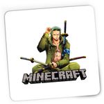 PC, gaming si accesorii - Periferice PC - Mousepad - Mousepad Gaming Zoro One Piece Roronoa Minecraft Anime, 21x19 cm - Infinity.ro