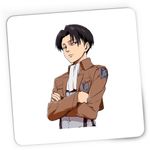 PC, gaming si accesorii - Periferice PC - Mousepad - Mousepad Gaming Attack on Titan Captain Levi Anime AOT Manga, 21x19 cm - Infinity.ro