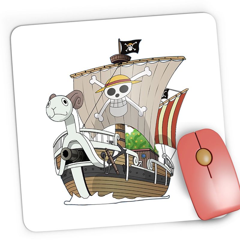 PC, gaming si accesorii - Periferice PC - Mousepad - Mousepad Gaming One Piece Corabie Ship War Caravel Cartoon, 21x19 cm - Infinity.ro