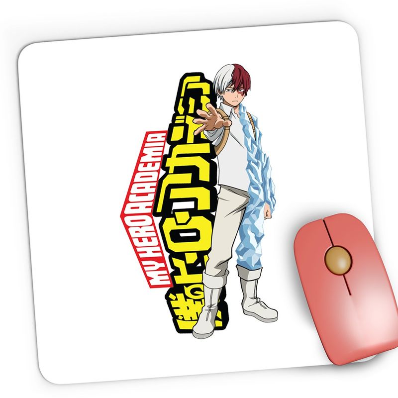 PC, gaming si accesorii - Periferice PC - Mousepad - Mousepad Gaming Manga Superhero Todoroki Hero Academia Anime, 21x19 cm - Infinity.ro