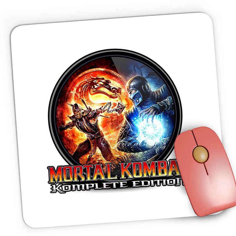 PC, gaming si accesorii - Periferice PC - Mousepad - Mousepad Gaming Mortal Kombat Komplete Edition The Best Logo Fight, 21x19 cm - Infinity.ro