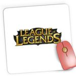 PC, gaming si accesorii - Periferice PC - Mousepad - Mousepad Gaming League of Legends Logo Riot LoL Gaming, 21x19 cm - Infinity.ro
