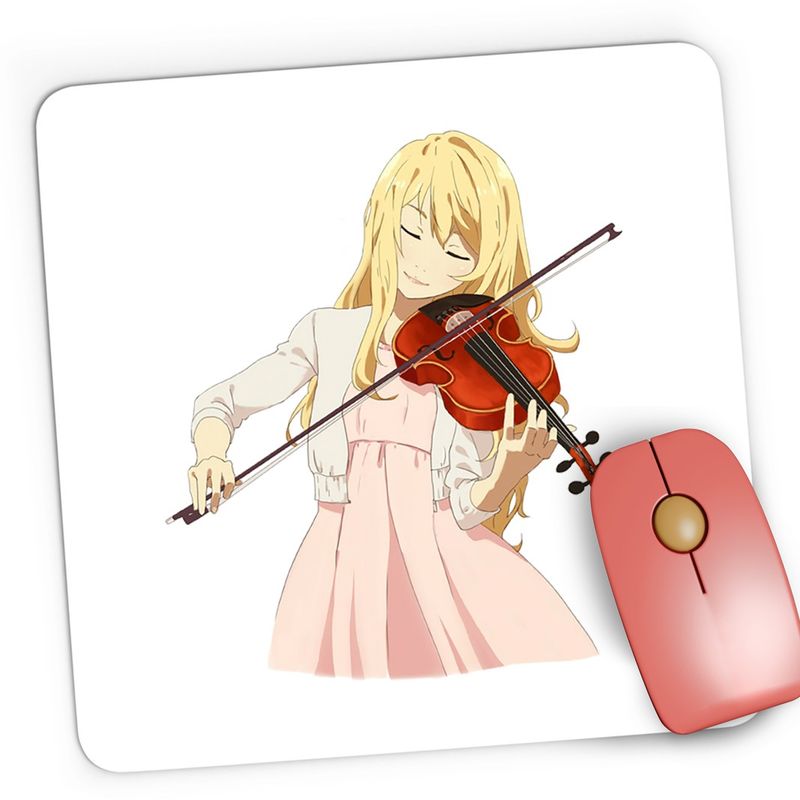 PC, gaming si accesorii - Periferice PC - Mousepad - Mousepad Gaming Your Lie in April Kaori Vioara Iubire Anime, 21x19 cm - Infinity.ro