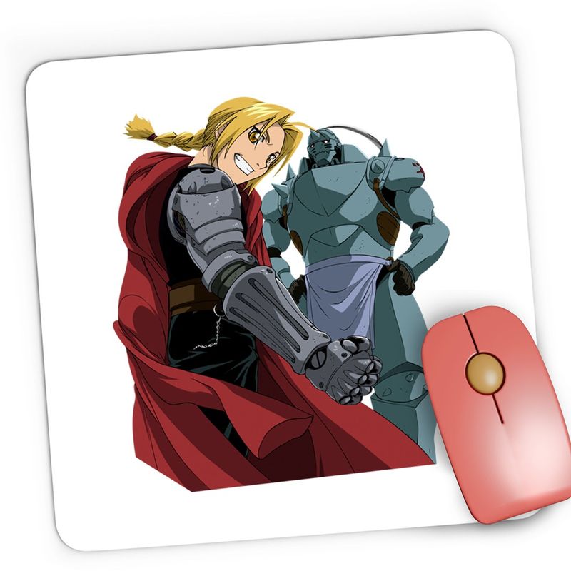 PC, gaming si accesorii - Periferice PC - Mousepad - Mousepad Gaming Fullmetal Alchemist Amestris Edward Alphonse, 21x19 cm - Infinity.ro