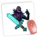 PC, gaming si accesorii - Periferice PC - Mousepad - Mousepad Gaming Raven Fortnite Minecraft Diamond Sword, 21x19 cm - Infinity.ro