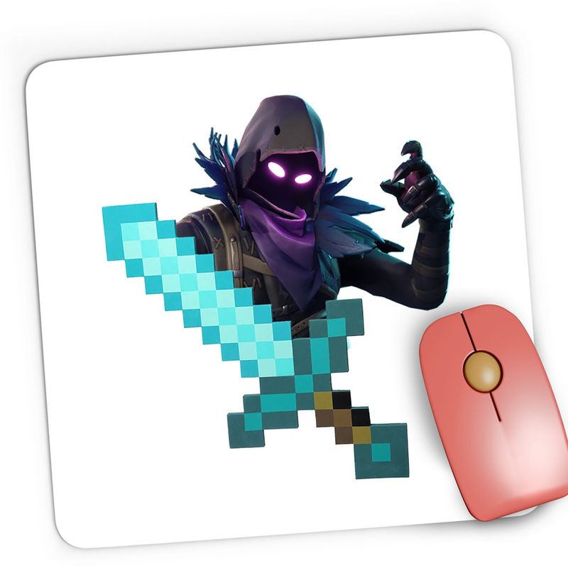 PC, gaming si accesorii - Periferice PC - Mousepad - Mousepad Gaming Raven Fortnite Minecraft Diamond Sword, 21x19 cm - Infinity.ro