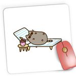 PC, gaming si accesorii - Periferice PC - Mousepad - Mousepad Gaming Pusheen Cat Pisica Plaja Soare Vacanta, 21x19 cm - Infinity.ro