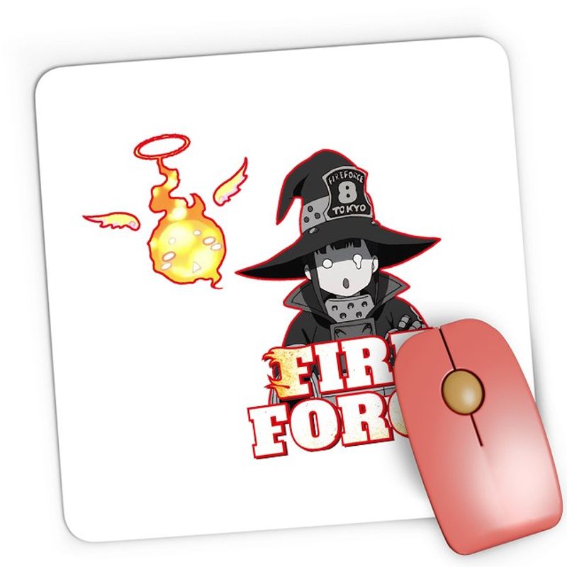 PC, gaming si accesorii - Periferice PC - Mousepad - Mousepad Gaming Fire Force Maki Oze Wizard Merlin, 21x19 см - Infinity.ro
