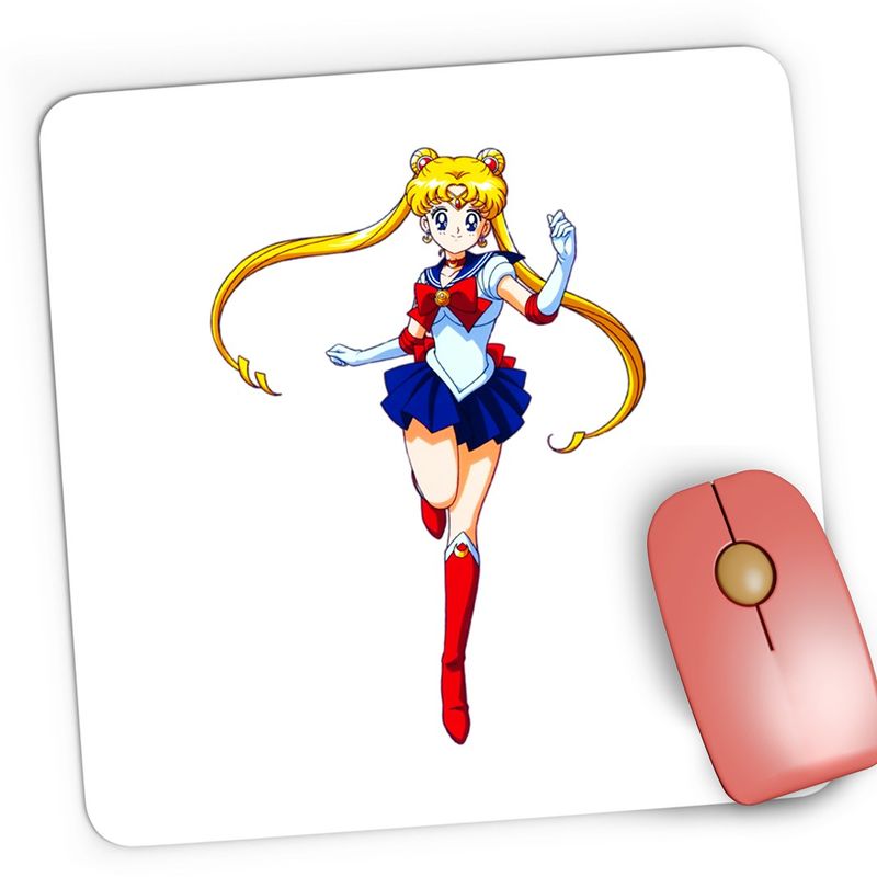 PC, gaming si accesorii - Periferice PC - Mousepad - Mousepad Gaming Sailor Moon Fan Art Anime Manga, 21x19 cm - Infinity.ro