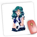 PC, gaming si accesorii - Periferice PC - Mousepad - Mousepad Gaming Sailor Moon Neptun Girl Cartoon, 21x19 cm - Infinity.ro