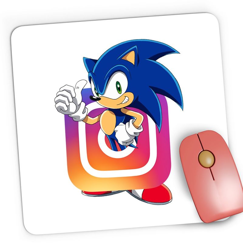 PC, gaming si accesorii - Periferice PC - Mousepad - Mousepad Gaming Sonic the Hedgehog Instagram Insta Creator, 21x19 cm - Infinity.ro