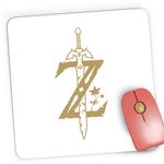 PC, gaming si accesorii - Periferice PC - Mousepad - Mousepad Gaming Legend of Zelda Game Logo Sky, 21x19 cm - Infinity.ro