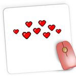 PC, gaming si accesorii - Periferice PC - Mousepad - Mousepad Gaming BTS Bit Heart Love, 21x19 cm - Infinity.ro