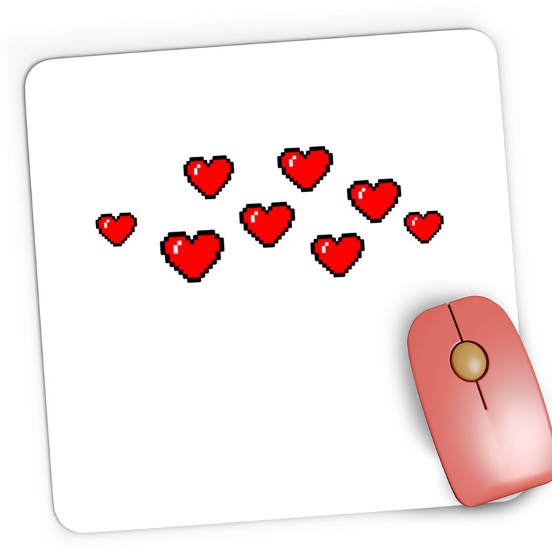 PC, gaming si accesorii - Periferice PC - Mousepad - Mousepad Gaming BTS Bit Heart Love, 21x19 cm - Infinity.ro