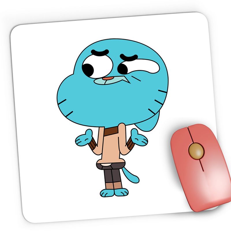 PC, gaming si accesorii - Periferice PC - Mousepad - Mousepad Gaming Amazing World of Gumball Desene Animate, 21x19 cm - Infinity.ro