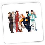 PC, gaming si accesorii - Periferice PC - Mousepad - Mousepad Gaming Haikyuu Toata Echipa Volei Haikyu!!, 21x19 cm - Infinity.ro
