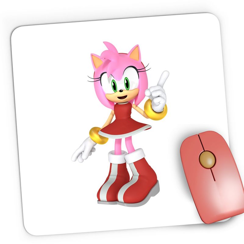 PC, gaming si accesorii - Periferice PC - Mousepad - Mousepad Gaming Sonic Amy Rose Girlfriend Runner, 21x19 cm - Infinity.ro