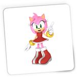 PC, gaming si accesorii - Periferice PC - Mousepad - Mousepad Gaming Sonic Amy Rose Girlfriend Runner, 21x19 cm - Infinity.ro