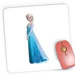 PC, gaming si accesorii - Periferice PC - Mousepad - Mousepad Gaming Regatul de Gheata Elsa Frozen Craciun, 21x19 cm - Infinity.ro
