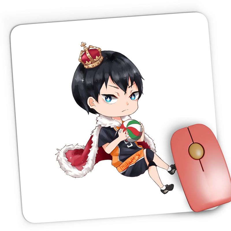 PC, gaming si accesorii - Periferice PC - Mousepad - Mousepad Gaming Haikyuu Kageyama Tobio King Volei Haikyu!!, 21x19 cm - Infinity.ro