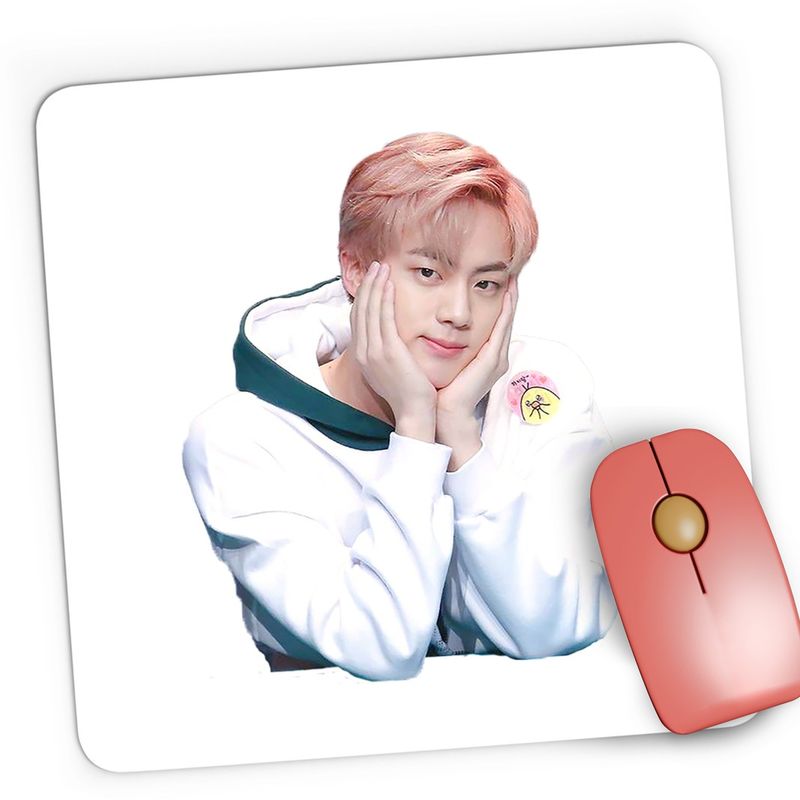 PC, gaming si accesorii - Periferice PC - Mousepad - Mousepad Gaming BTS Jin Kpop Love Yourself, 21x19 cm - Infinity.ro
