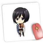 PC, gaming si accesorii - Periferice PC - Mousepad - Mousepad Gaming Attack on Titan Mikasa Ackerman Stars Anime, 21x19 cm - Infinity.ro