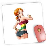 PC, gaming si accesorii - Periferice PC - Mousepad - Mousepad Gaming One Piece Nami Cat CSGO Anime, 21x19 cm - Infinity.ro