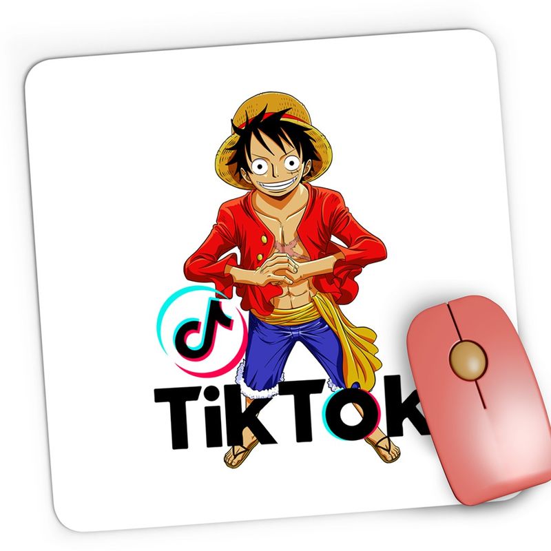 PC, gaming si accesorii - Periferice PC - Mousepad - Mousepad Gaming One Piece Luffy Tiktok Creator Tik Tok Anime, 21x19 cm - Infinity.ro