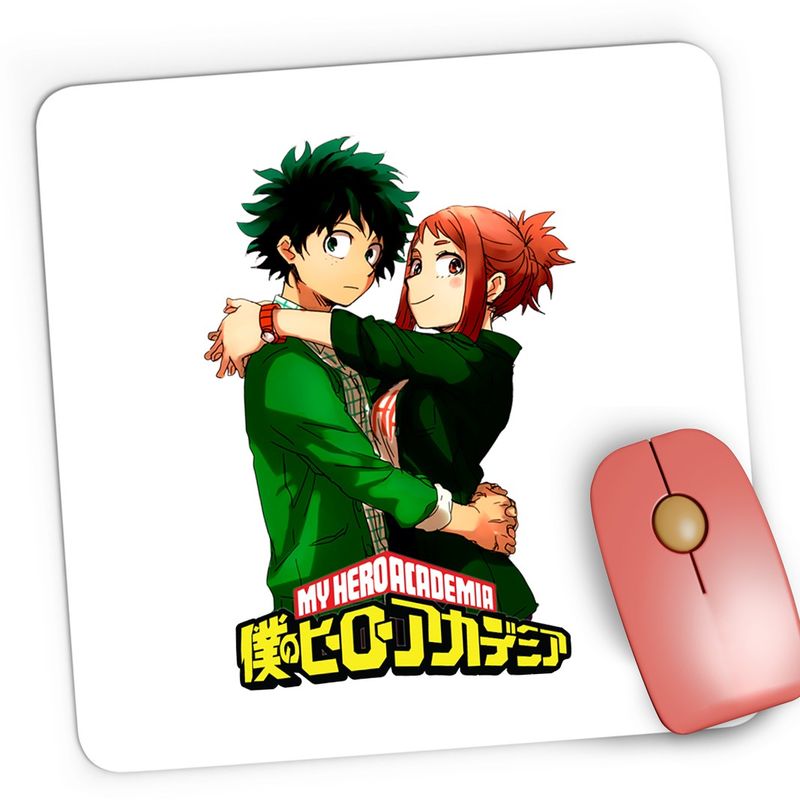 PC, gaming si accesorii - Periferice PC - Mousepad - Mousepad Gaming My Hero Academia Deku Uraraka Love Anime, 21x19 cm - Infinity.ro