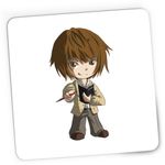 PC, gaming si accesorii - Periferice PC - Mousepad - Mousepad Gaming Kira Death Note Light Yagami Chibi Anime, 21x19 cm - Infinity.ro