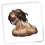 PC, gaming si accesorii - Periferice PC - Mousepad - Mousepad Gaming Attack on Titan AOT Eren Yeager Devil Anime, 21x19 cm - Infinity.ro