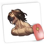 PC, gaming si accesorii - Periferice PC - Mousepad - Mousepad Gaming Attack on Titan AOT Eren Yeager Devil Anime, 21x19 cm - Infinity.ro