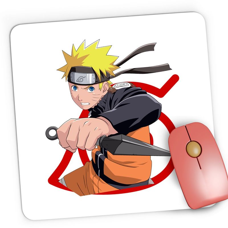 PC, gaming si accesorii - Periferice PC - Mousepad - Mousepad Gaming Naruto Boruto Shippuden Kung Fu Anime Manga, 21x19 cm - Infinity.ro