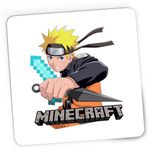 PC, gaming si accesorii - Periferice PC - Mousepad - Mousepad Gaming Naruto Minecraft Creator Kunai Diamond Sword, 21x19 cm - Infinity.ro