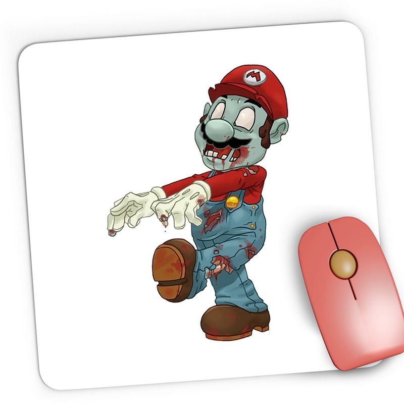 PC, gaming si accesorii - Periferice PC - Mousepad - Mousepad Gaming Super Mario Bros Call of Duty Zombies, 21x19 cm - Infinity.ro