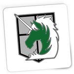 PC, gaming si accesorii - Periferice PC - Mousepad - Mousepad Gaming Attack on Titan Military Police Crest Anime, 21x19 cm - Infinity.ro