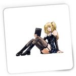 PC, gaming si accesorii - Periferice PC - Mousepad - Mousepad Gaming Death Note Misa Amane Fan Art Anime, 21x19 cm - Infinity.ro