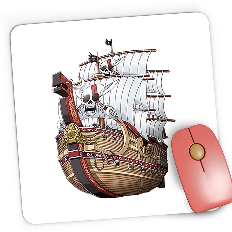 PC, gaming si accesorii - Periferice PC - Mousepad - Mousepad Gaming Corabie Pirati One Piece Caraibe Shark, 21x19 cm - Infinity.ro