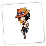 PC, gaming si accesorii - Periferice PC - Mousepad - Mousepad Gaming Portgas D Ace One Piece Chibi Anime, 21x19 cm - Infinity.ro