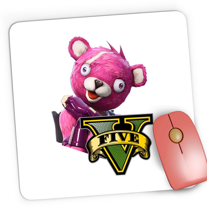 PC, gaming si accesorii - Periferice PC - Mousepad - Mousepad Gaming Cuddle Team Leader Fortnite GTA, 21x19 cm - Infinity.ro