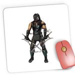 PC, gaming si accesorii - Periferice PC - Mousepad - Mousepad Gaming Kombat Reptile Ermac Mortalitate Arrow Coif Black, 21x19 cm - Infinity.ro