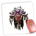 PC, gaming si accesorii - Periferice PC - Mousepad - Mousepad Gaming Warcraft Horde Faction Azeroth WoW, 21x19 cm - Infinity.ro