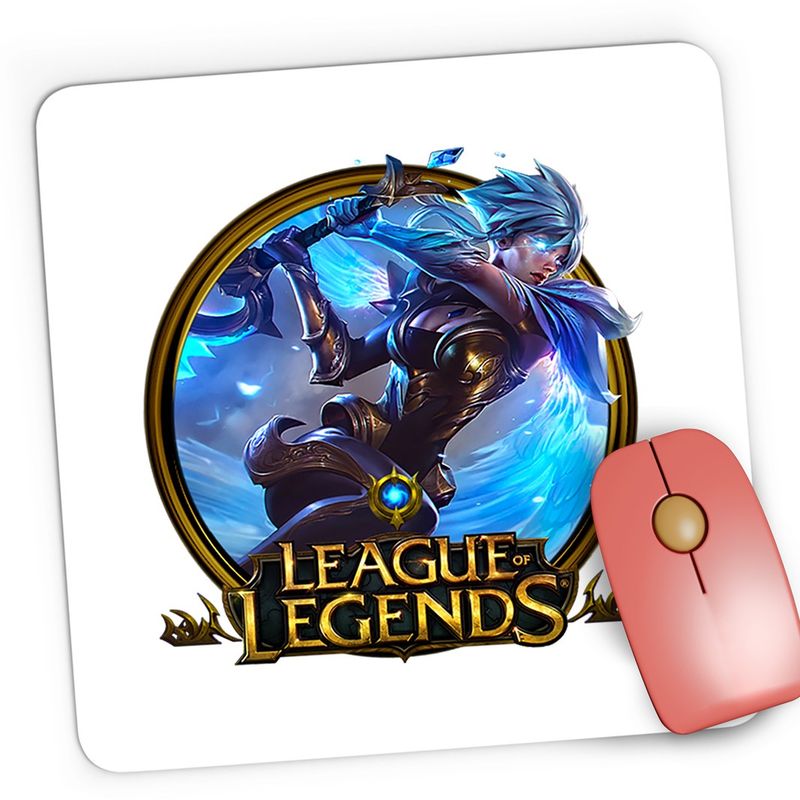 PC, gaming si accesorii - Periferice PC - Mousepad - Mousepad Gaming Riven League of Legends LoL Exile Cool Game, 21x19 cm - Infinity.ro