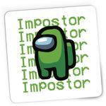 PC, gaming si accesorii - Periferice PC - Mousepad - Mousepad Gaming Green Impostor Among Us, 21x19 cm - Infinity.ro