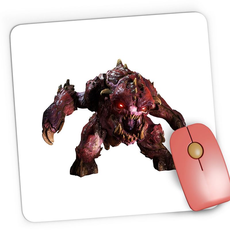 PC, gaming si accesorii - Periferice PC - Mousepad - Mousepad Gaming Quake Rage Doom Bethesda Softworks Video, 21x19 cm - Infinity.ro