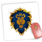 PC, gaming si accesorii - Periferice PC - Mousepad - Mousepad Gaming World of Warcraft Alliance WoW Azeroth, 21x19 cm - Infinity.ro