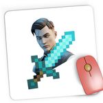 PC, gaming si accesorii - Periferice PC - Mousepad - Mousepad Gaming Midas Outfit Fortnite Minecraft, 21x19 cm - Infinity.ro