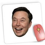 PC, gaming si accesorii - Periferice PC - Mousepad - Mousepad Gaming Elon Musk Crypto, 21x19 cm - Infinity.ro