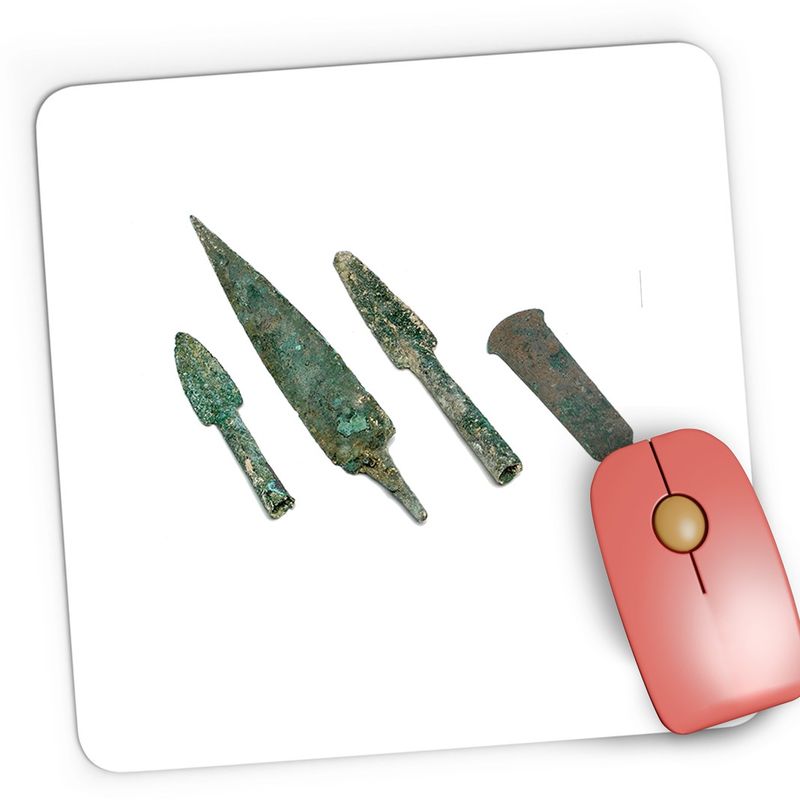 PC, gaming si accesorii - Periferice PC - Mousepad - Mousepad Gaming Age of Empires Arheologie Neolitic Istorie, 21x19 cm - Infinity.ro